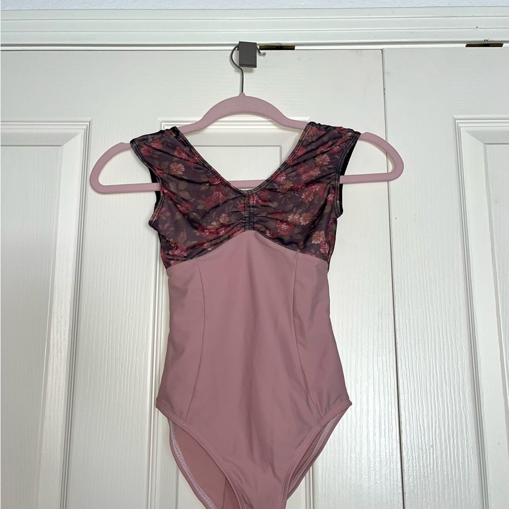 Floral and Pink Child’s Ballet Leotard